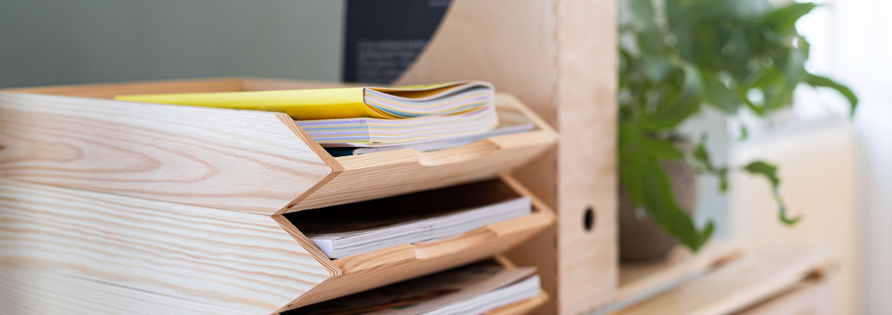 filing tray made out of sustainable materials