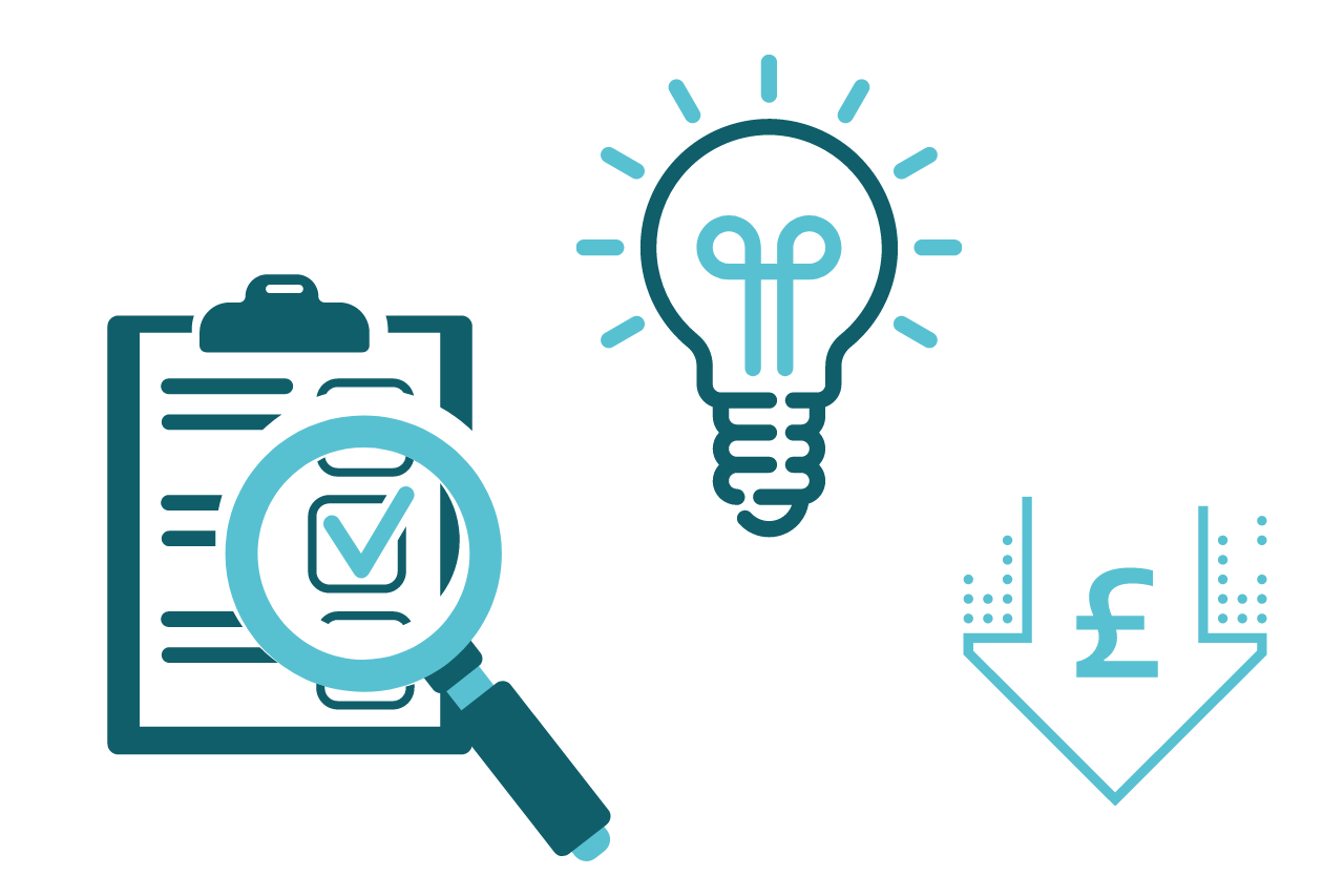 audit solutions cost reduction icons audit solutions cost reduction icons