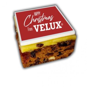 christmas branded cake bites