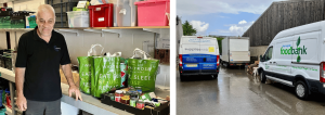 supplies web driver delivering goods and food to the harrogate foodbank