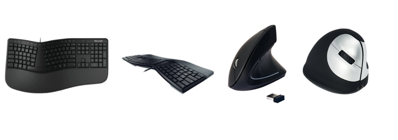 ergonomic keyboard and mouse