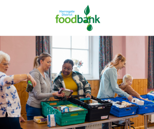 harrogate foodbank logo and image