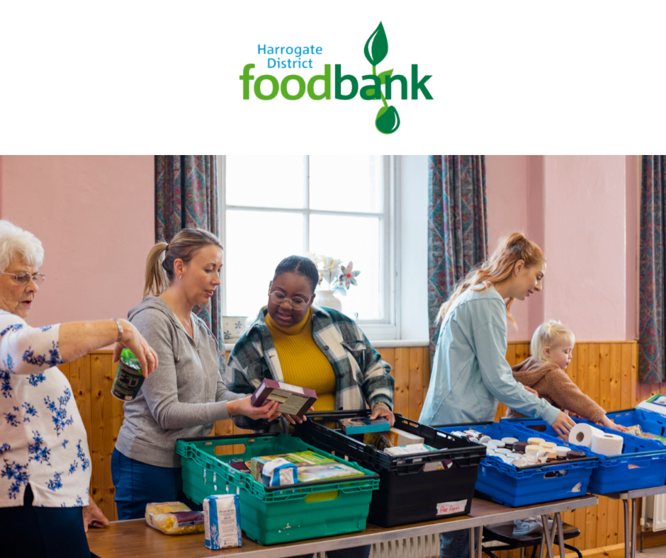 harrogate foodbank logo and image